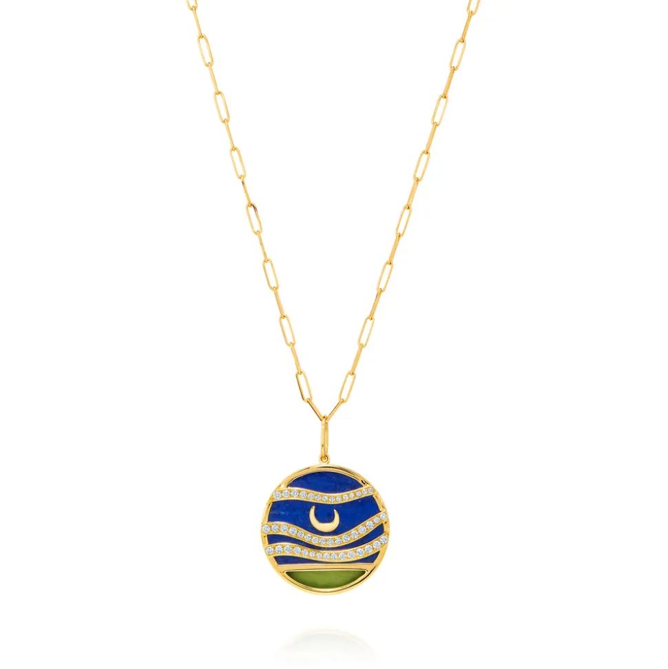 A Lua Lapis Pendant