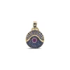 Acu Blue Sapphire and Amethyst Pendant