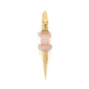 Agate Alligator Bite Earring