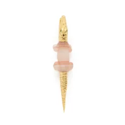 Agate Alligator Bite Earring