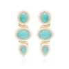 Amalfi Earrings with Sleeping Beauty Turquoise