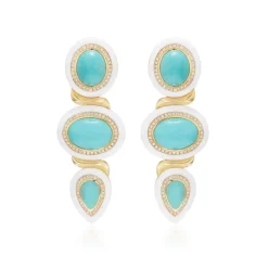 Amalfi Earrings with Sleeping Beauty Turquoise