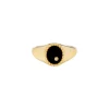Baby Chevalier Oval Onyx Signet Ring