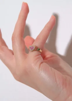 Baby Heart Rainbow Ring
