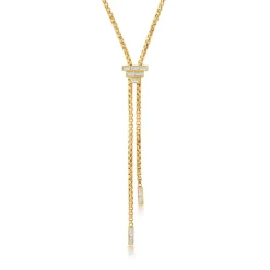 Baguette Bolo Necklace