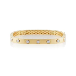 Bezel Set Diamond Bangle