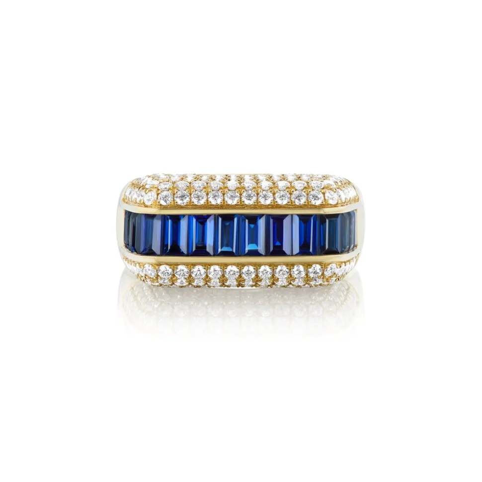Blue Sapphire Empress Ring