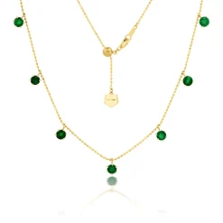 2ct Emerald Floating Necklace