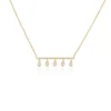 Dangle Diamond Bar Necklace