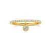 Dangly Diamond Half Band Ring