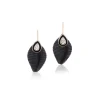 Diamond & Ebony Cowry Earrings