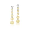 Diamond and Gold Drop Earrings