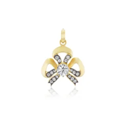 Diamond Bow Pendant