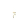 Diamond Number "7" Charm