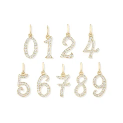 Diamond Number "7" Charm
