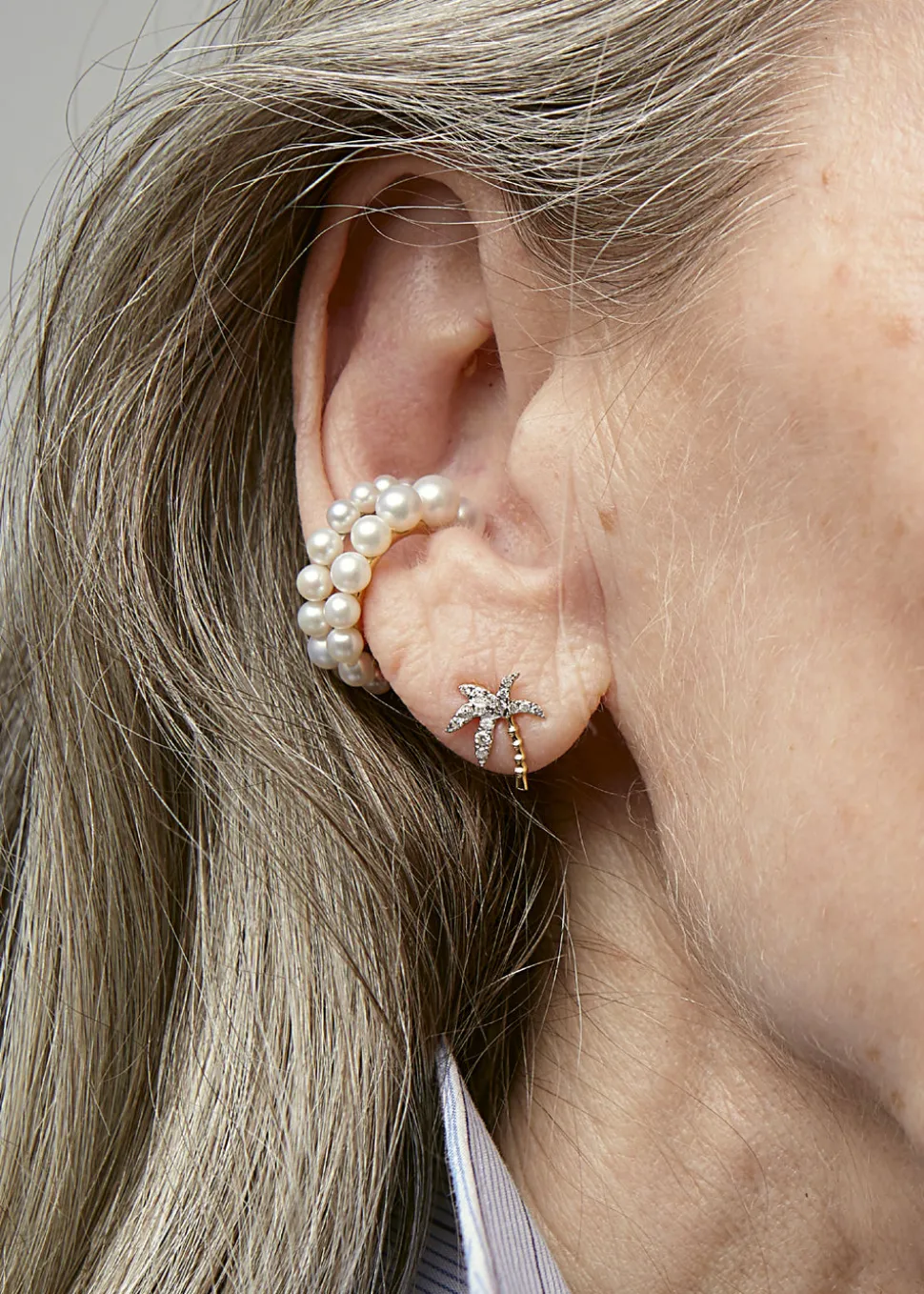 Diamond Palm Earrings
