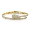 Diamond Snake Coil Bracelet