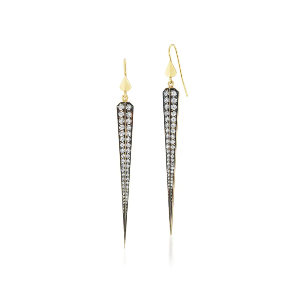 Diamond Spike Earrings