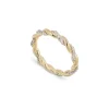Diamond Twisted Rope Ring