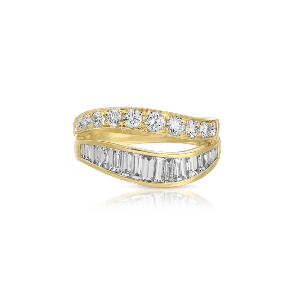 Diamond Two Wave Ring