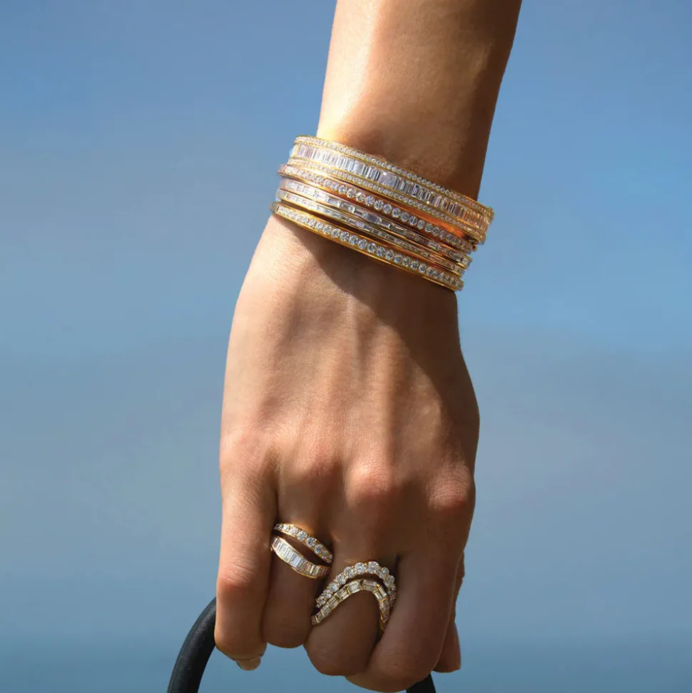 Diamond Two Wave Ring