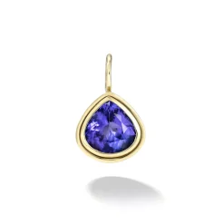 Double Skin Bezel Tanzanite Charm