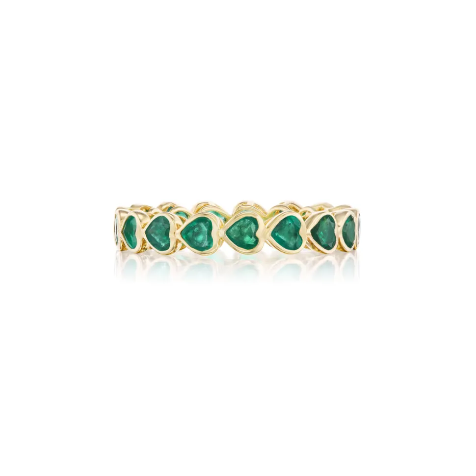 Emerald Heart Eternity Band