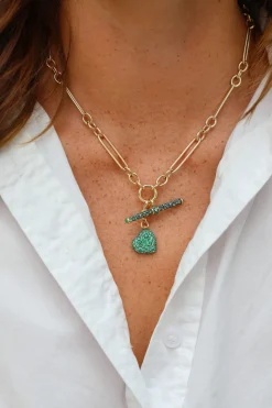 Emerald T-Bar Pendant