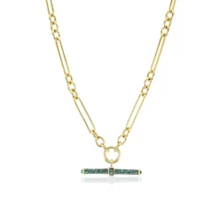 Emerald T-Bar Pendant