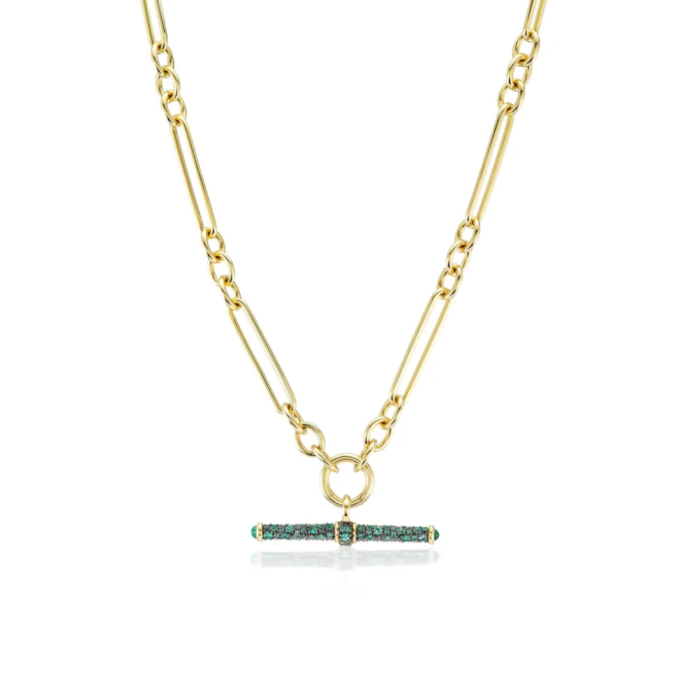 Emerald T-Bar Pendant