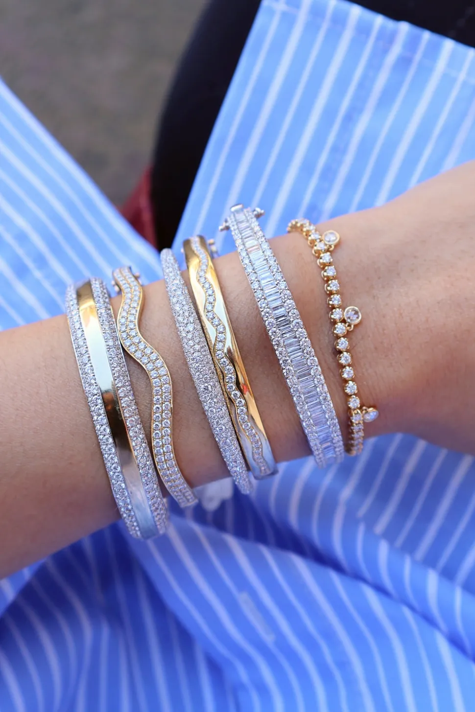 Floating Diamond Bolo Bracelet