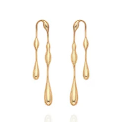 Fluid Gold Doubled Earrings