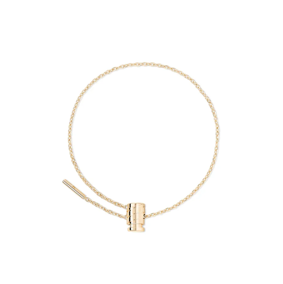Gold Mini Latch Bracelet