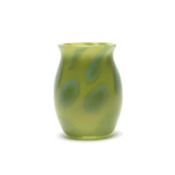 Green Vase with Green Spots