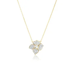 Hail Storm Fiore Pendant in White Rhodium