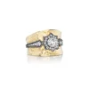 Hammered Diamond Star Cigar Band