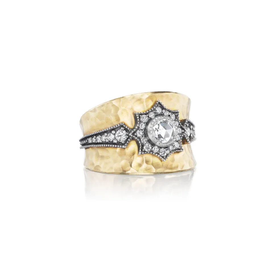 Hammered Diamond Star Cigar Band