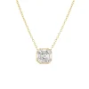 Illusion Asscher Diamond Pendant