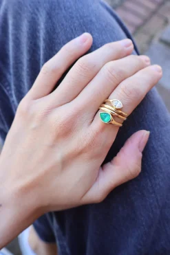 Jardin Emerald Snake Ring