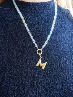 Knife Edge Large "M" Charm