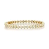 18KY Bezel Round Diamond Tennis Bracelet