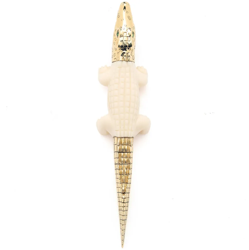 Large Mammoth Alligator Bite Earring