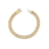 Large Pave Curb Link Bracelet