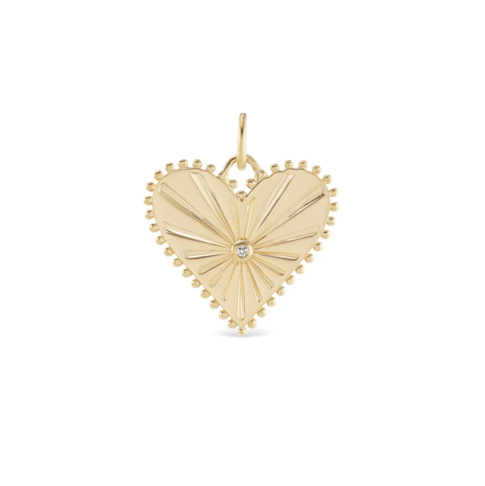 Large Pour Toujours Heart Charm