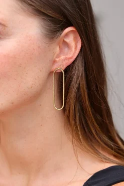 Large Single Chain Earrings