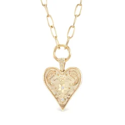 Large Southwestern Heart Charm
