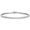 Large White Gold & Diamond Invisible Tennis Bracelet