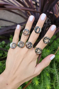Lion Diamond Fantasy Signet Ring