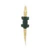 Malachite Alligator Bite Earring & Pendant