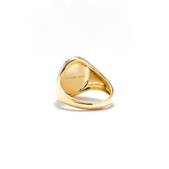Malachite Chevaliere Signet Ring